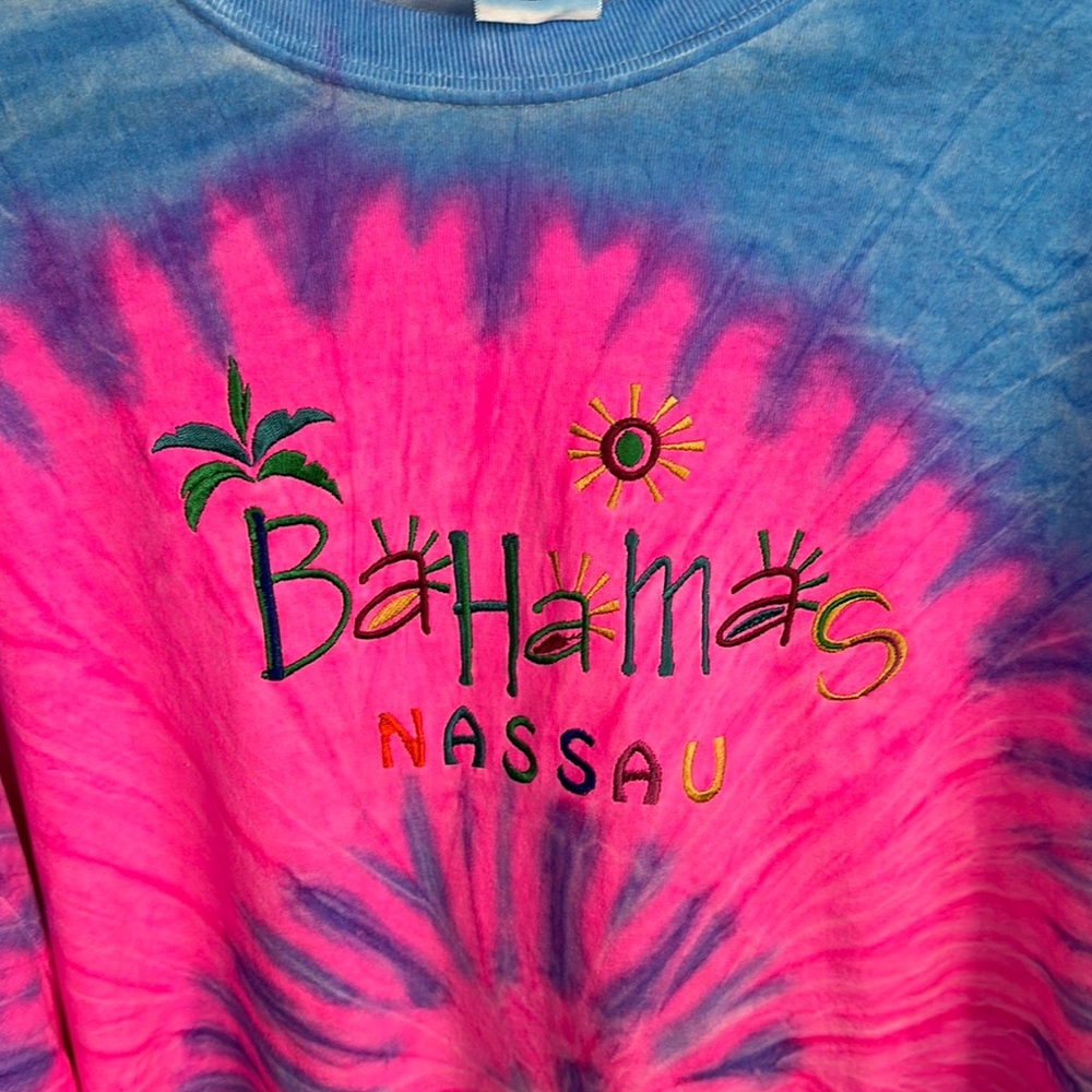 Bahamas Tie-Dye T-Shirt - Pink and Blue - Picture 4 of 7